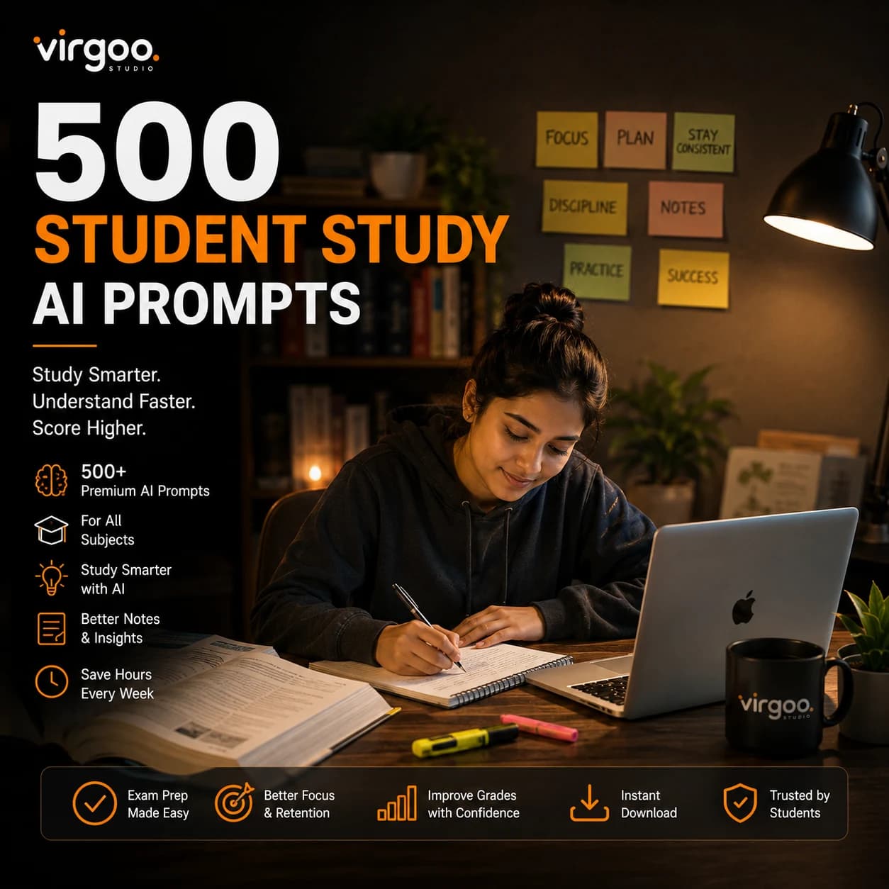500 Student Study AI Prompts