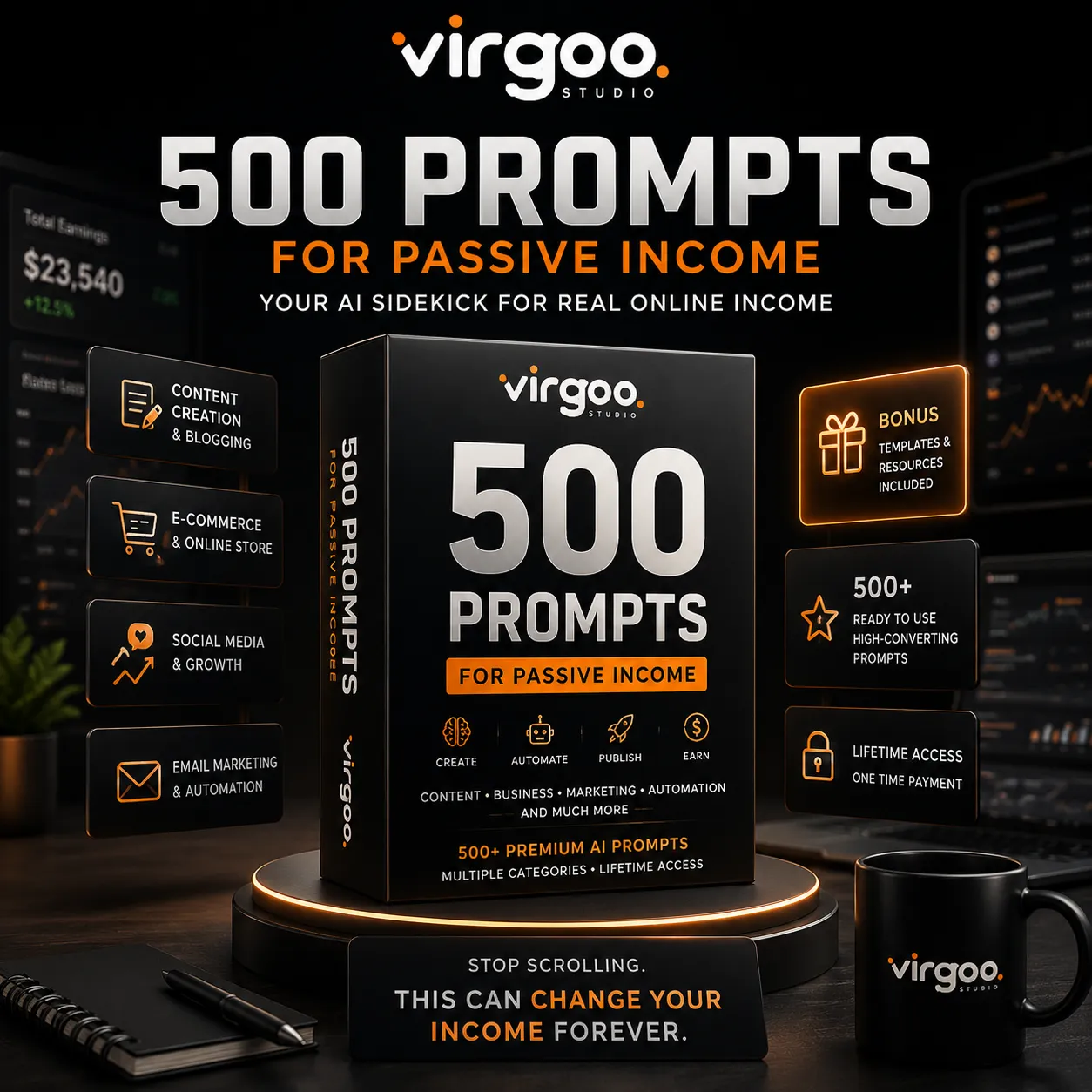 500 Prompts for Passive Income